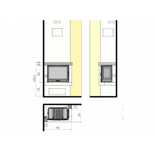 Каминная облицовка Chazelles CS 46_1 Каминная облицовка Chazelles CS 46_1