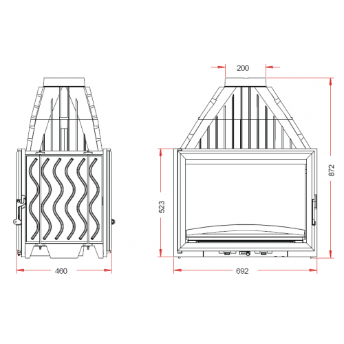 Каминная топка Invicta Grand Vision Double Face 700 (Гранд Визьон Дабл Фейс 700)_1 Каминная топка Invicta Grand Vision Double Face 700 (Гранд Визьон Дабл Фейс 700)_1