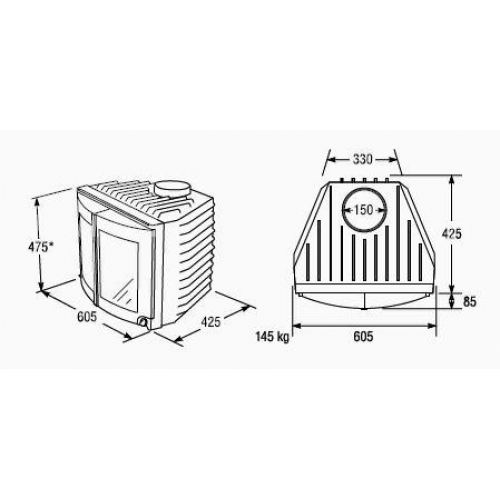 Каминная топка Keddy SK 203_1 Каминная топка Keddy SK 203_1