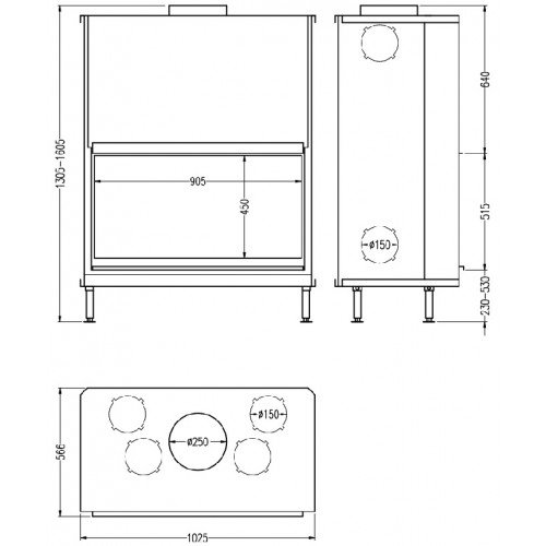 Каминная топка Hark Radiante 1000 H ECOplus_1 Каминная топка Hark Radiante 1000 H ECOplus_1