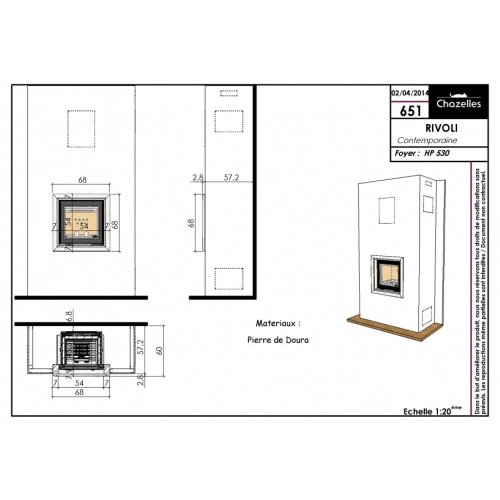Каминная Облицовка Chazelles Rivoli_1 Каминная Облицовка Chazelles Rivoli_1