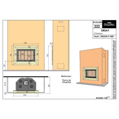 Каминная Облицовка  Chazelles Orsay_1 Каминная Облицовка  Chazelles Orsay_1