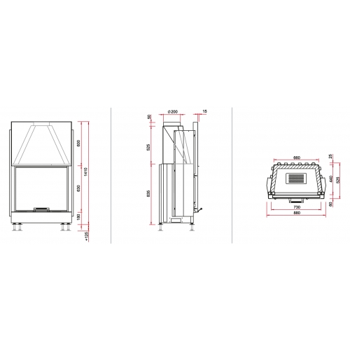 Каминная топка RoodLine Line 7363h_1 Каминная топка RoodLine Line 7363h_1
