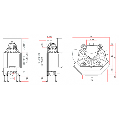 Каминная топка Schmid Pano 5557 h_1 Каминная топка Schmid Pano 5557 h_1