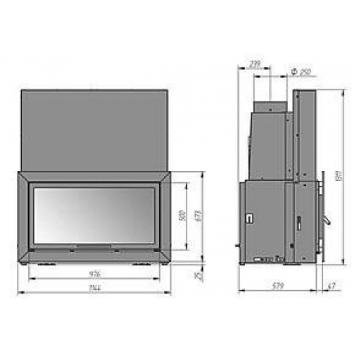 Каминная топка Ferlux Open 1101_1 Каминная топка Ferlux Open 1101_1