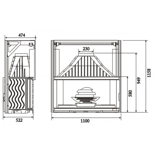 Каминная топка Laudel Grande Vision 1100 relevable (гранд визьон контргруз)_1 Каминная топка Laudel Grande Vision 1100 relevable (гранд визьон контргруз)_1