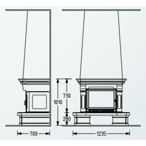 Каминная Облицовка Supra Charleston_2 Каминная Облицовка Supra Charleston_2