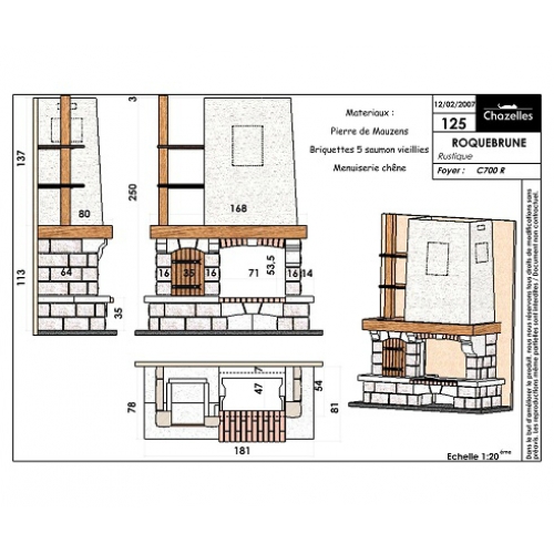 Каминная Облицовка  Chazelles Roquebrune_1 Каминная Облицовка  Chazelles Roquebrune_1
