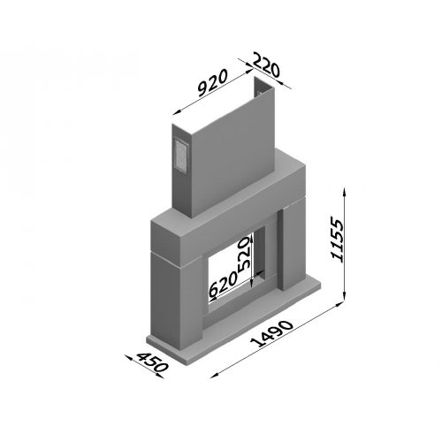 Каминная облицовка Glivi Родос_1 Каминная облицовка Glivi Родос_1