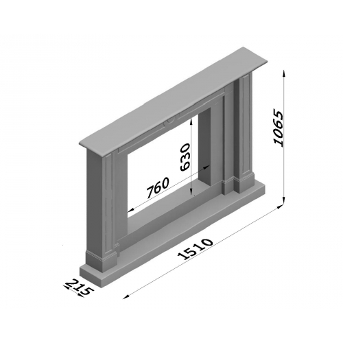 Каминная облицовка Glivi Полини_1 Каминная облицовка Glivi Полини_1