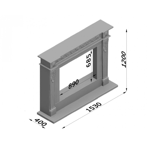 Каминная облицовка Glivi Санта Роза_1 Каминная облицовка Glivi Санта Роза_1