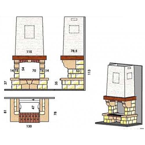 Каминная Облицовка  Chazelles Rochette_1 Каминная Облицовка  Chazelles Rochette_1