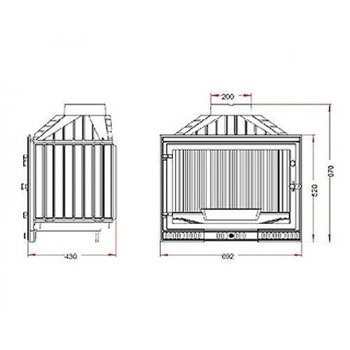 Каминная топка Laudel Paris (Париж с заслонкой)_1 Каминная топка Laudel Paris (Париж с заслонкой)_1