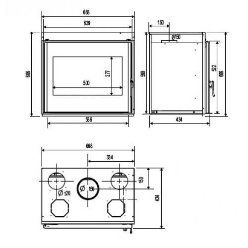 Каминная топка Supra Orea 58_2 Каминная топка Supra Orea 58_2