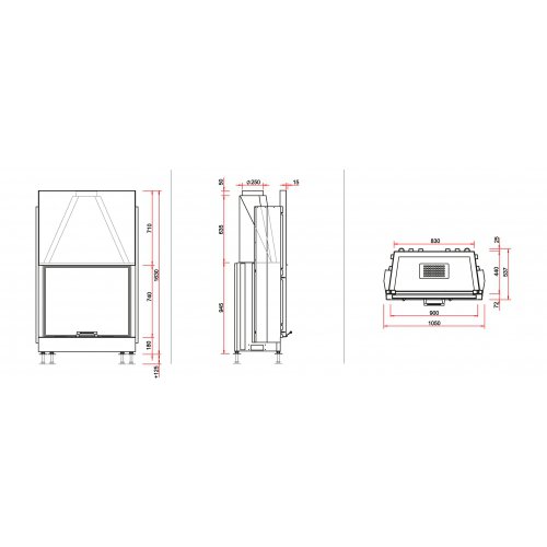 Каминная топка RoodLine Line 9074h_1 Каминная топка RoodLine Line 9074h_1