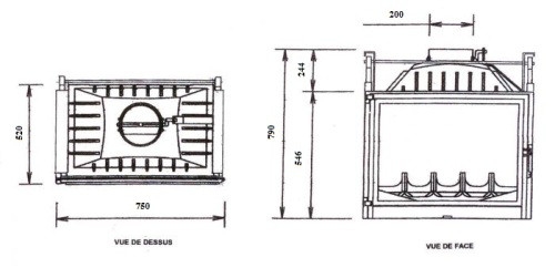 Каминная топка Fabrilor Deco 760 DO BR_1 Каминная топка Fabrilor Deco 760 DO BR_1