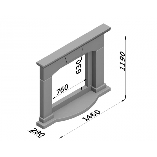 Каминная облицовка Glivi Перу_1 Каминная облицовка Glivi Перу_1