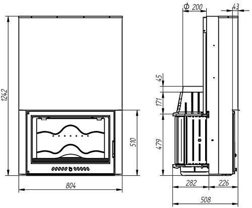 Каминная топка Ferlux 705_2 Каминная топка Ferlux 705_2