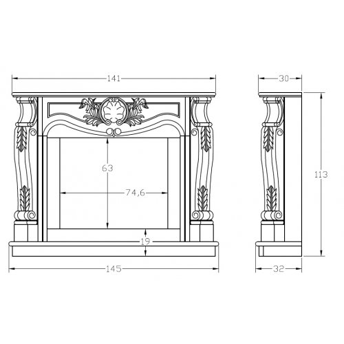 Портал для камина Carmona CM-49_1 Портал для камина Carmona CM-49_1