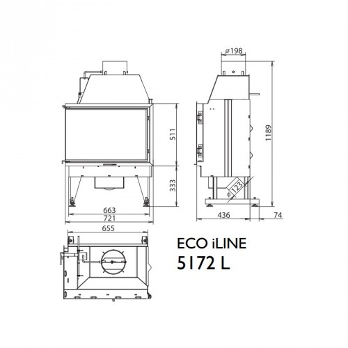 Каминная топка KFD ECO iLINE 5172 L/R_1 Каминная топка KFD ECO iLINE 5172 L/R_1