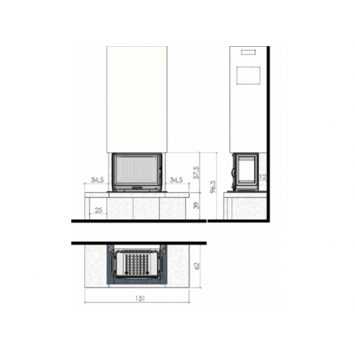 Каминная облицовка Chazelles CS 44_1 Каминная облицовка Chazelles CS 44_1