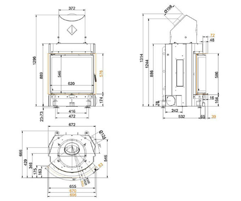Brunner Kompakt-kamin 57/67 rund_1 Brunner Kompakt-kamin 57/67 rund_1