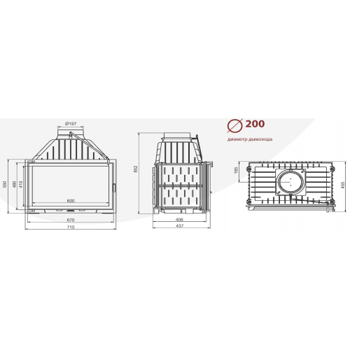 Каминная топка Technical PanTherm 71_1 Каминная топка Technical PanTherm 71_1