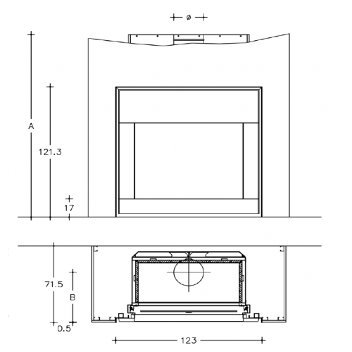 Каминная облицовка Piazzetta Nettuno_1 Каминная облицовка Piazzetta Nettuno_1