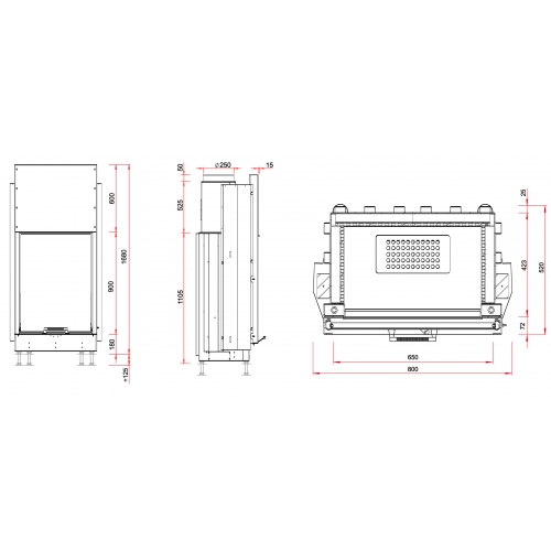 Каминная топка RoodLine Line 6590h_1 Каминная топка RoodLine Line 6590h_1