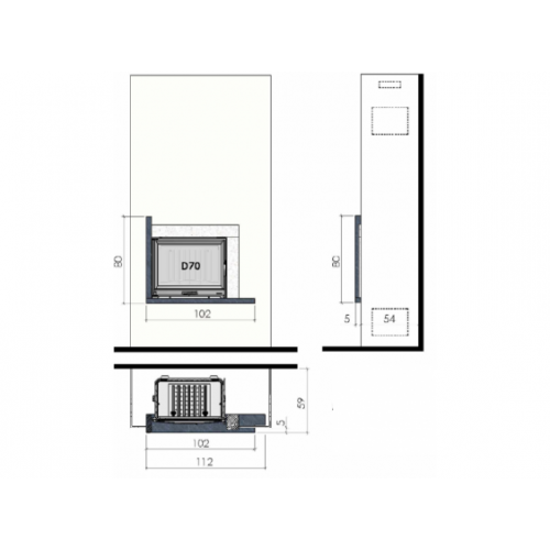 Каминная Облицовка  Chazelles CS 42_1 Каминная Облицовка  Chazelles CS 42_1