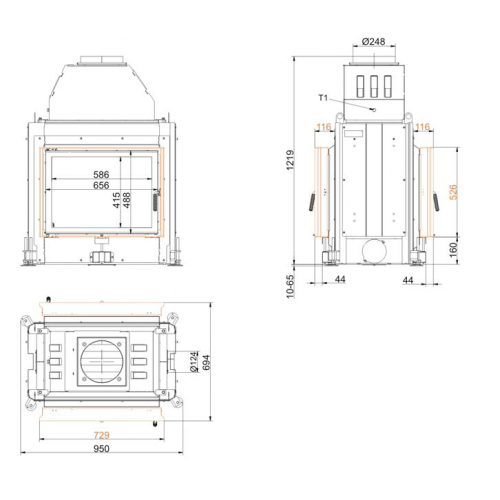 Каминная топка Brunner Stil-kamine 51/67 Tunnel_2 Каминная топка Brunner Stil-kamine 51/67 Tunnel_2