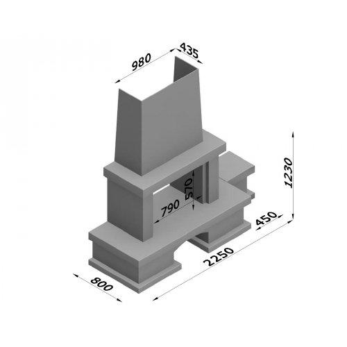 Каминная облицовка Glivi Марокко_1 Каминная облицовка Glivi Марокко_1