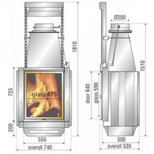 Каминная топка Seguin Meteor_1 Каминная топка Seguin Meteor_1