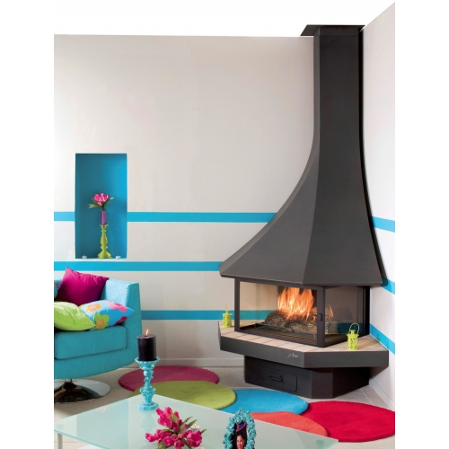 Камин JC Bordelet Julietta 985 angle vitree (угловой, с закрытым очагом)_0 Камин JC Bordelet Julietta 985 angle vitree (угловой, с закрытым очагом)_0