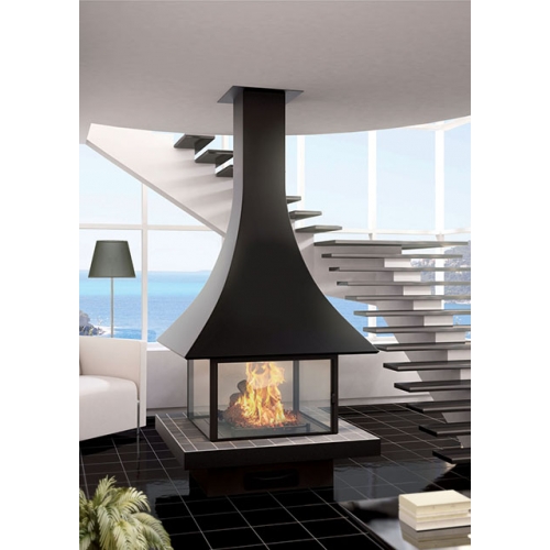 Камин JC Bordelet Julietta 985 centrale vitree (центральный, с закрытым очагом)_0 Камин JC Bordelet Julietta 985 centrale vitree (центральный, с закрытым очагом)_0