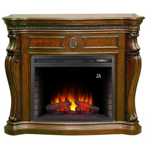 RealFlame Barcelona DN очаг Epsilon 26 Led S темный орех фронтальный_0 RealFlame Barcelona DN очаг Epsilon 26 Led S темный орех фронтальный_0