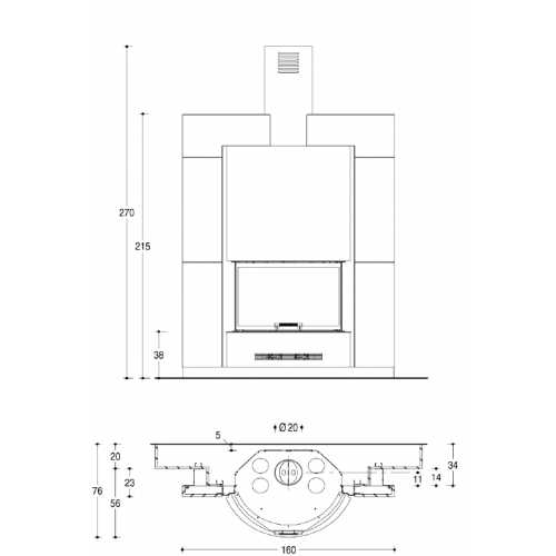 Каминная облицовка Piazzetta Doge_1 Каминная облицовка Piazzetta Doge_1