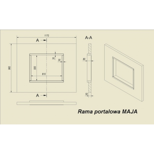 Каминный портал Kratki Zebrano (зебра светлая) для топок Maja, Antek_1 Каминный портал Kratki Zebrano (зебра светлая) для топок Maja, Antek_1