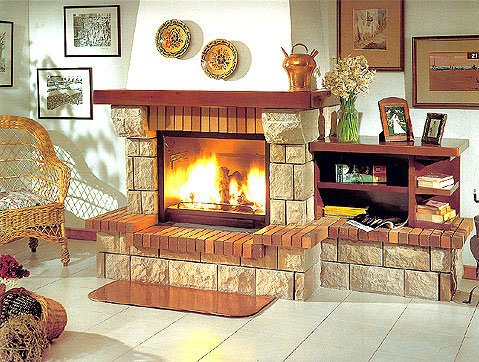 Камин F-227 с банкетой (Fugar)_0 Камин F-227 с банкетой (Fugar)_0