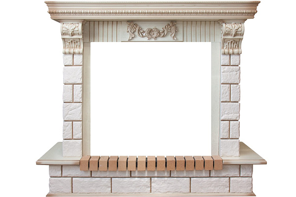 Dimplex Pierre Luxe Император слоновая кость с патиной/шампань 1425x535x1235 мм_0 Dimplex Pierre Luxe Император слоновая кость с патиной/шампань 1425x535x1235 мм_0