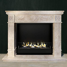 Биокамин в мраморном портале Firezo Isoletta Firezo Isoletta