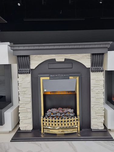 Биокамин Dimplex Luxemburg очаг Atherton сланец/темный дуб (каменный) (выставочный образец)_2 Биокамин Dimplex Luxemburg очаг Atherton сланец/темный дуб (каменный) (выставочный образец)_2