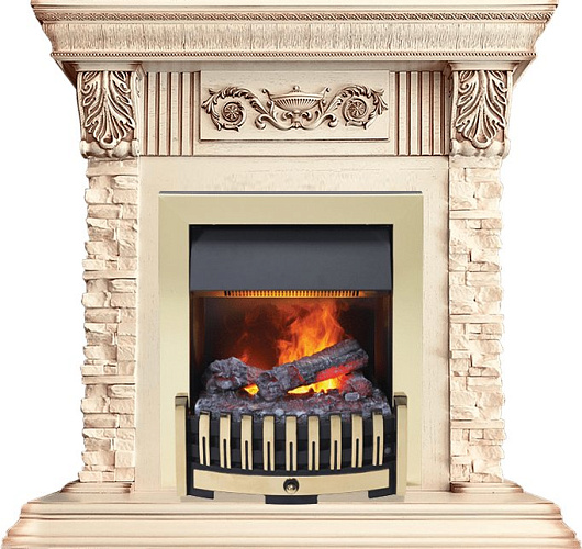 Dimplex Luxemburg очаг Danville Brass FB2 сланец/темный дуб (каменный)_1 Dimplex Luxemburg очаг Danville Brass FB2 сланец/темный дуб (каменный)_1
