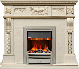 Каминокомплект Dimplex Corsica очаг Chesford слоновая кость с патиной Dimplex Corsica очаг Chesford слоновая кость с патиной