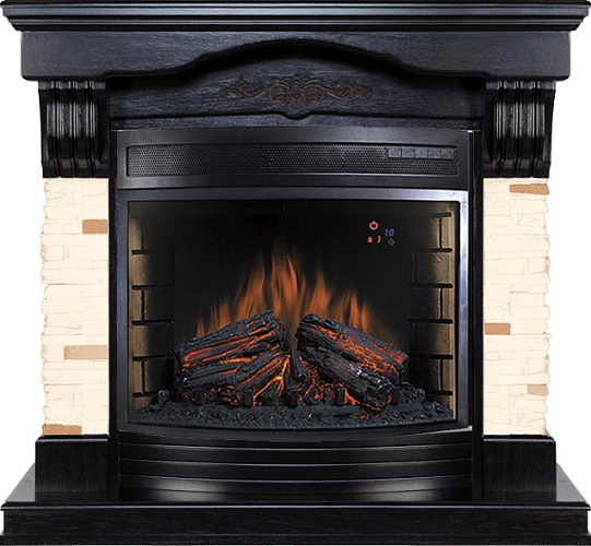 Royal Flame Malta очаг Dioramic 28 LED FX темный дуб_1 Royal Flame Malta очаг Dioramic 28 LED FX темный дуб_1