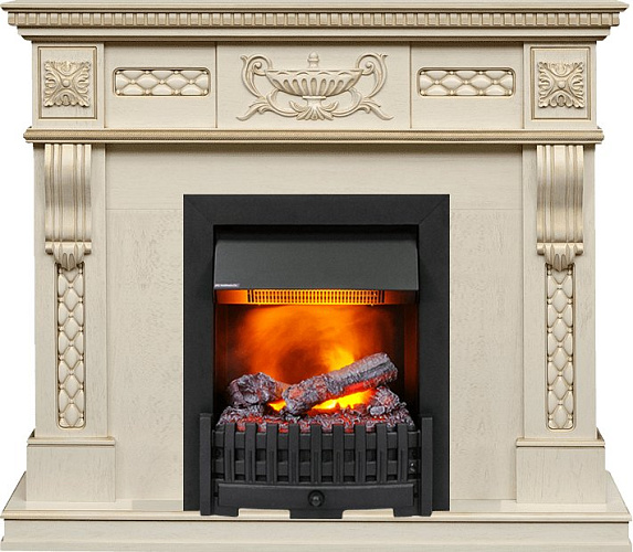 Dimplex Corsica очаг Danville Black FB2 слоновая кость с патиной_0 Dimplex Corsica очаг Danville Black FB2 слоновая кость с патиной_0