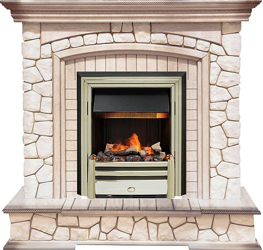 Dimplex Preston очаг Cavendish белый/слоновая кость с патиной_0 Dimplex Preston очаг Cavendish белый/слоновая кость с патиной_0