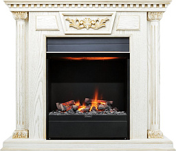 Каминокомплект Dimplex Olympia очаг Albany белый дуб/патина с золотом Dimplex Olympia очаг Albany белый дуб/патина с золотом