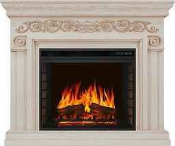 Каминокомплект Royal Flame Athena очаг Vision 23 EF LED FX слоновая кость с патиной Royal Flame Athena очаг Vision 23 EF LED FX слоновая кость с патиной
