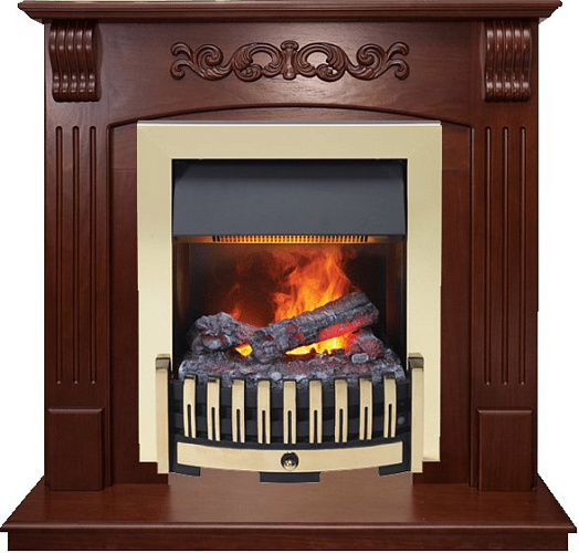 Dimplex Sorrento очаг Danville Brass FB2 орех угловой_0 Dimplex Sorrento очаг Danville Brass FB2 орех угловой_0